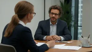 entretien entre avocat et client